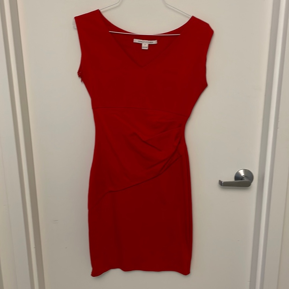 Red Diane von Furstenberg dress, size 6